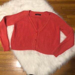 maxmara weekend • cropped knit ribbed cardigan • m